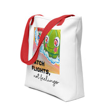 Load image into Gallery viewer, 手提袋 Tote bag | Catch Flights Not Feeling  | 3款手柄顏色
