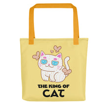 將圖片載入圖庫檢視器 手提袋 Tote bag | Cute Cat Enjoy Leisure time with Cactus Friends  | 3款手柄顏色
