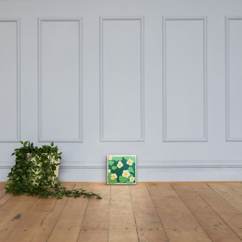 Canvas Painting |  Flower in Garden | 20cm x 20cm