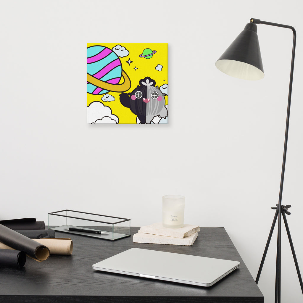 Yellow Robot Cactus | Canvas Paint 無框帆布數碼油畫