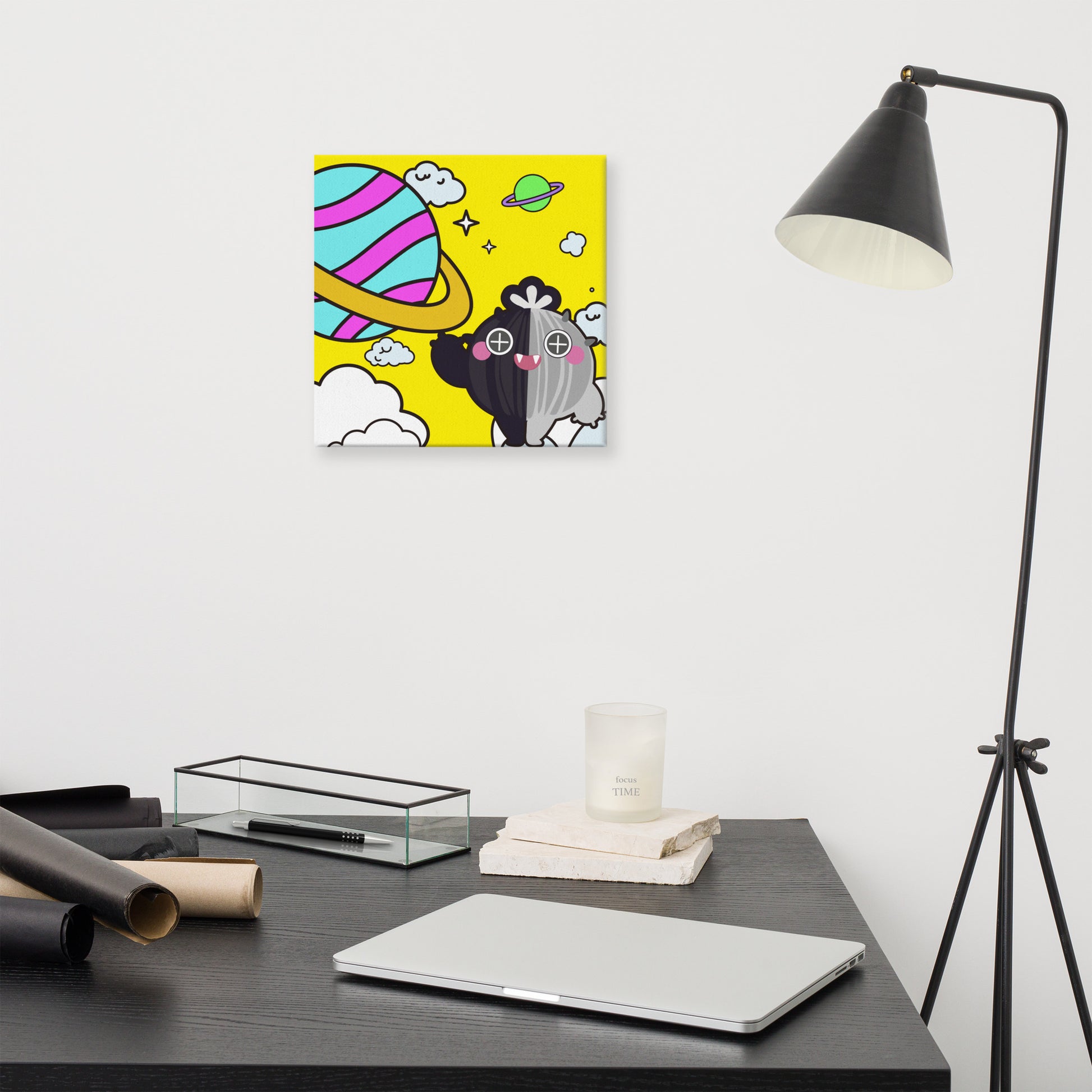 Yellow Robot Cactus | Canvas Paint 無框帆布數碼油畫