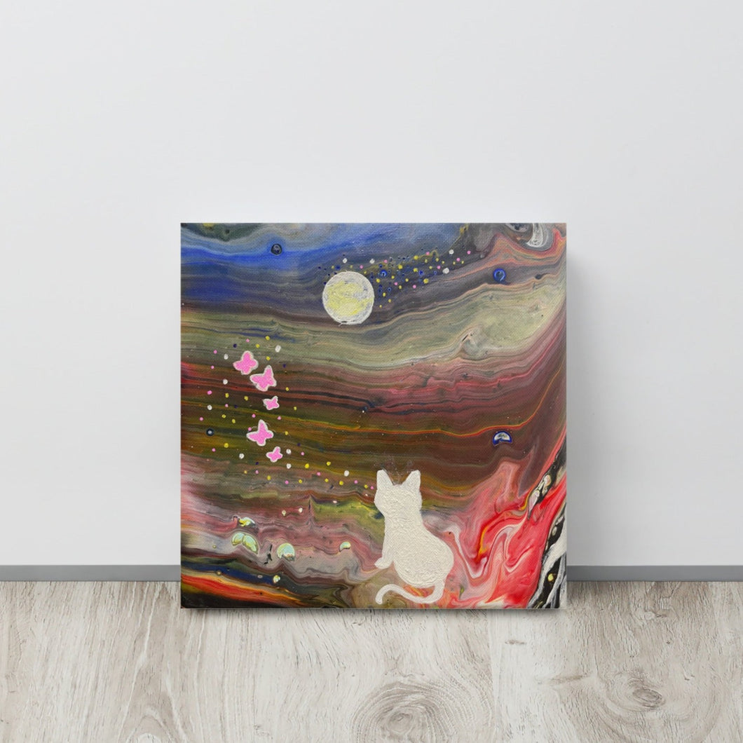 Canvas Paint | Interstellar - Cat’s Journey | 20cm x 20cm