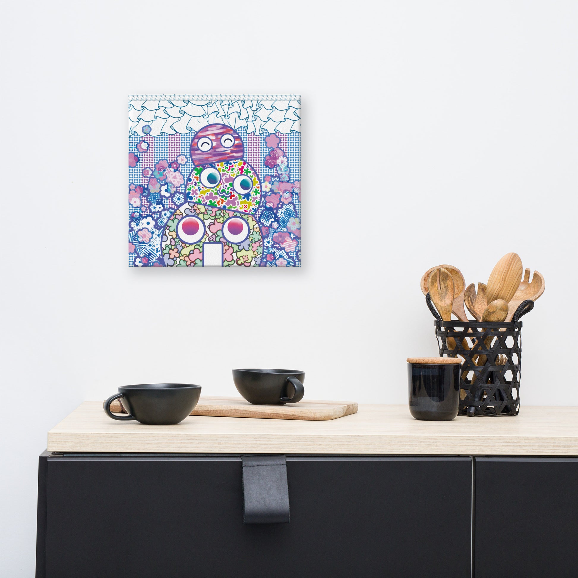 Happy Buddy 疊疊樂 | Canvas Paint 無框帆布數碼油畫
