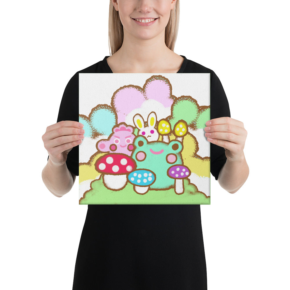 Cactus Boy in Stuffing Doll Style  | Canvas Paint 無框帆布數碼油畫