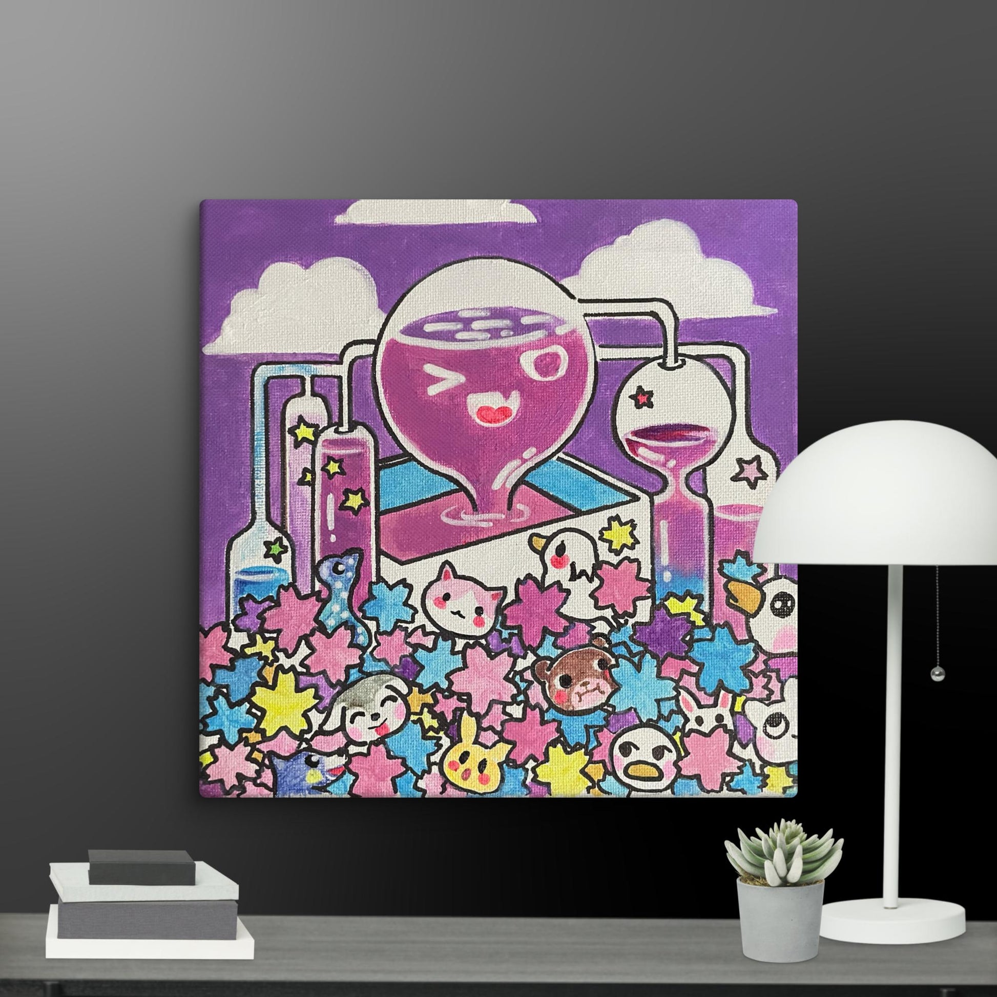 《Flower Juice》 | Digital Canvas Paint 無框帆布數碼油畫