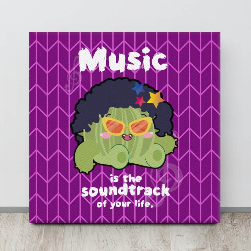 Music is the soundtrack of Life | Canvas Paint Frameless Canvas Digital Oil Painting