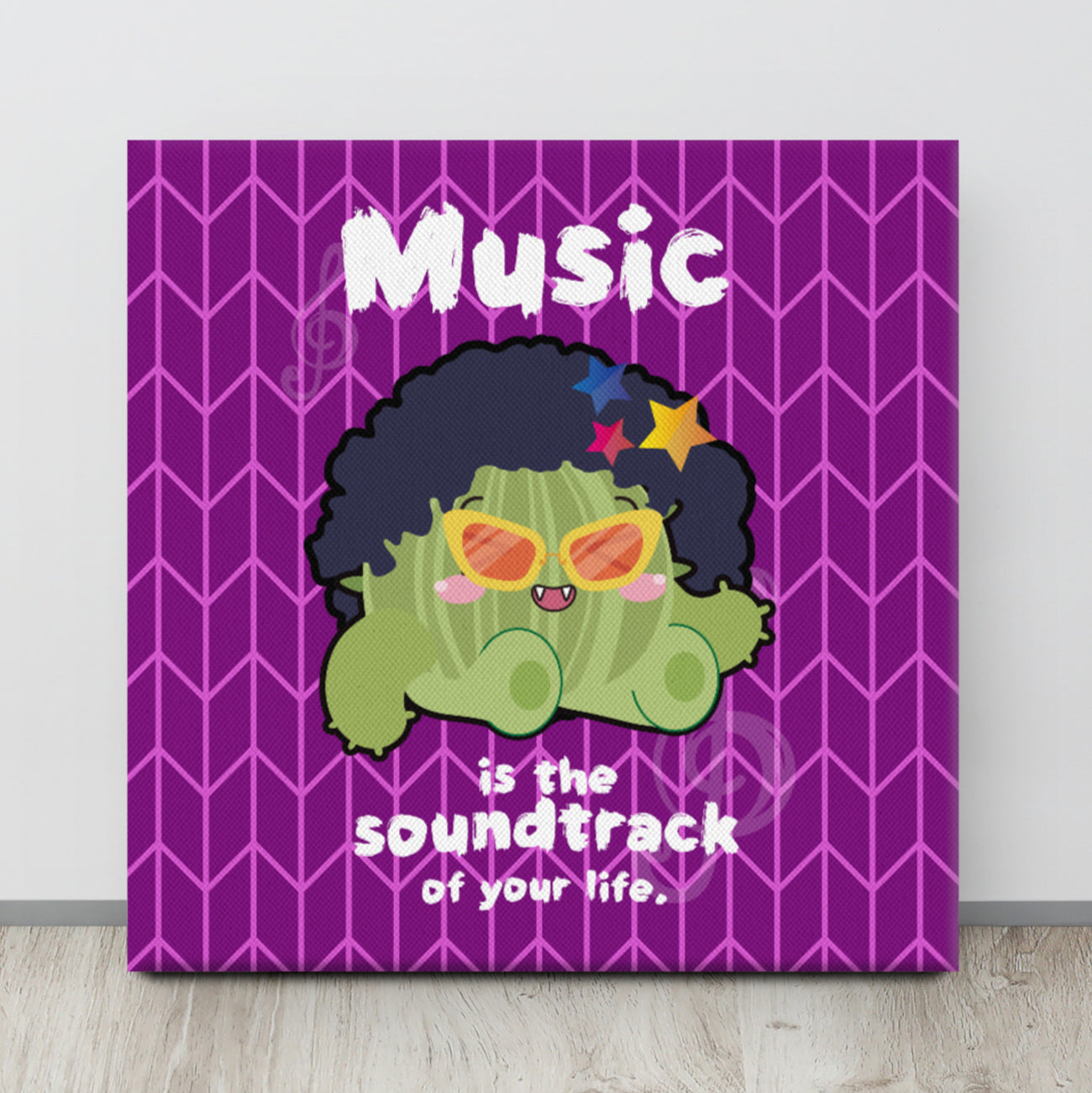 Music is the soundtrack of Life | Canvas Paint Frameless Canvas Digital Oil Painting