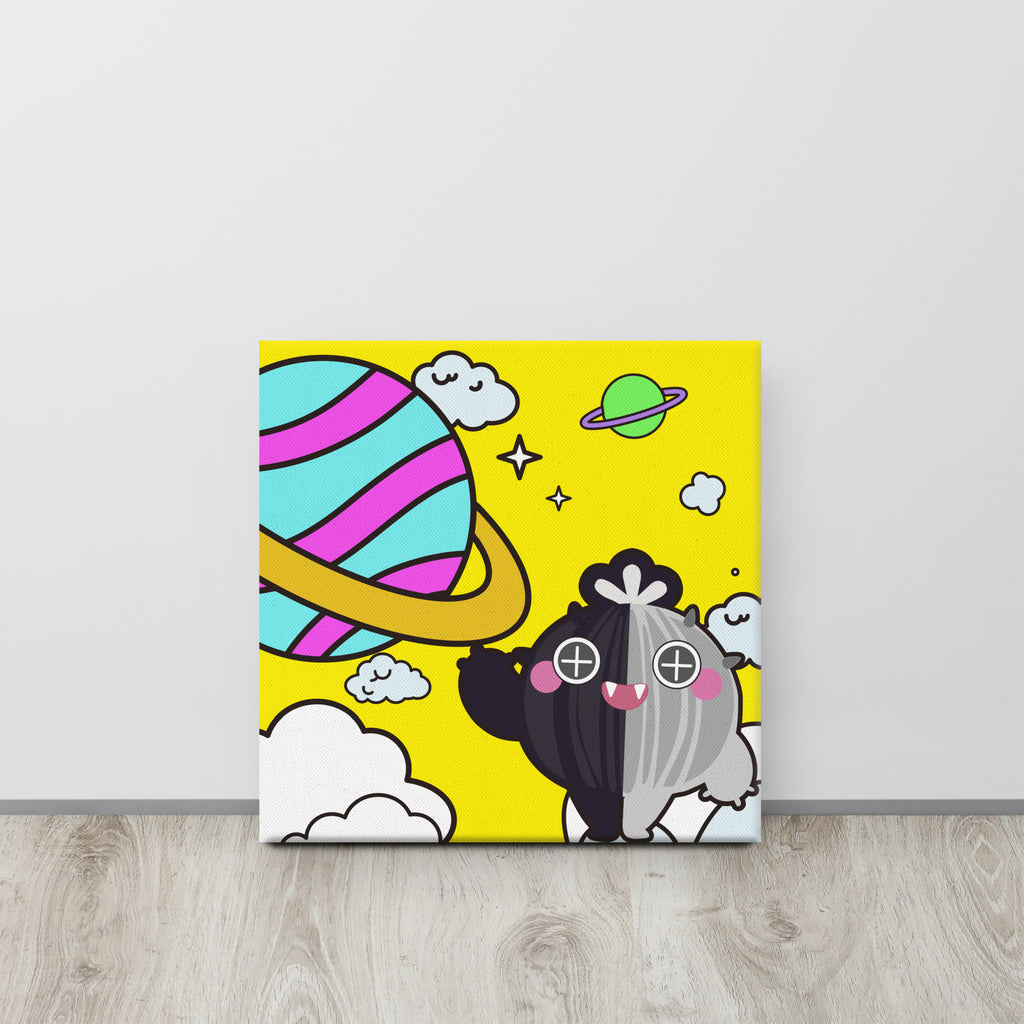 Yellow Robot Cactus | Canvas Paint 無框帆布數碼油畫
