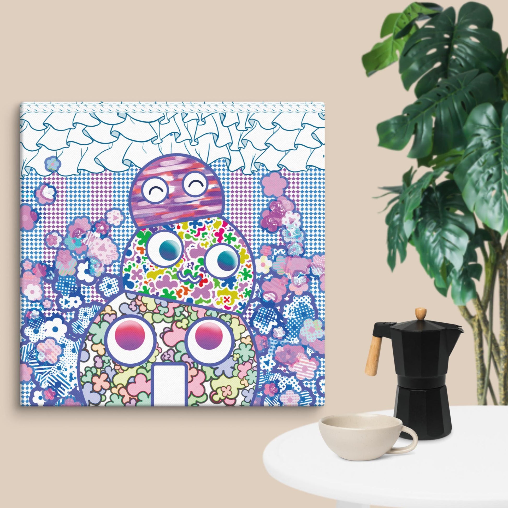 Happy Buddy 疊疊樂 | Canvas Paint 無框帆布數碼油畫