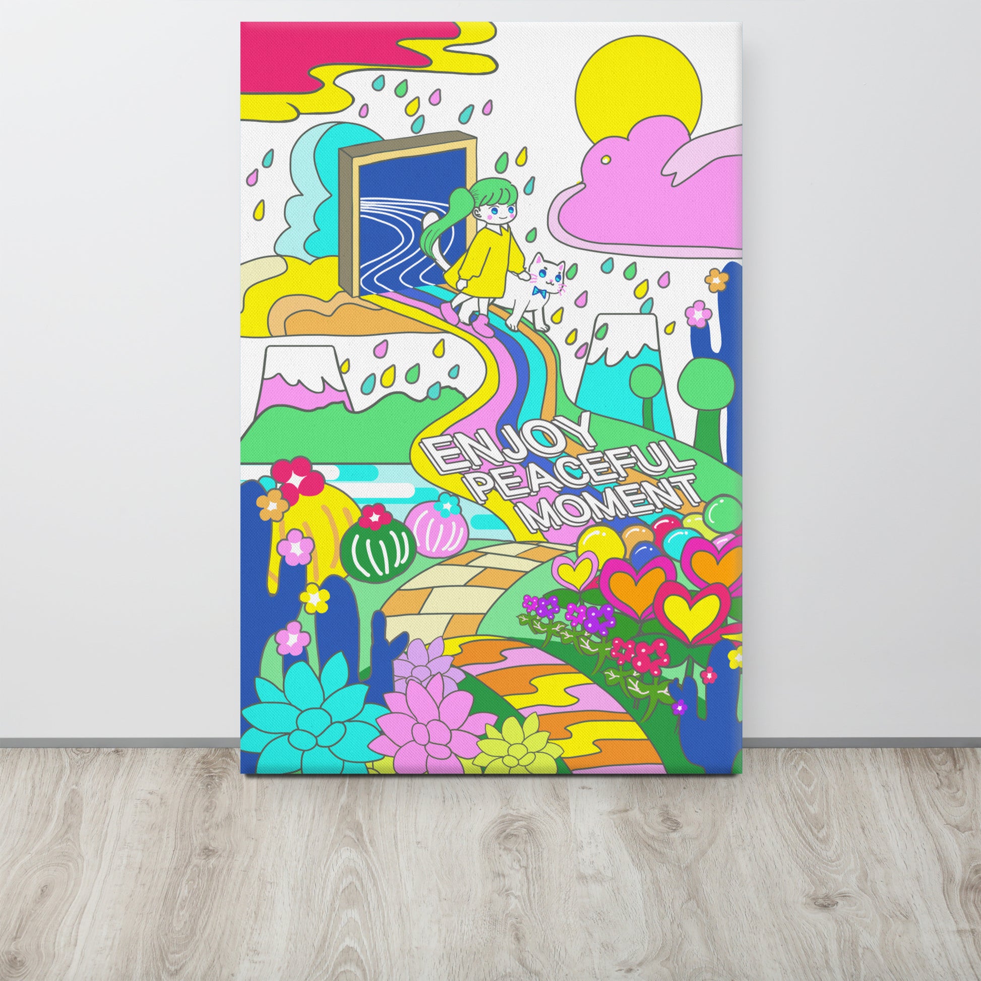 Enjoy Peaceful Moment | Canvas Paint 無框帆布數碼油畫