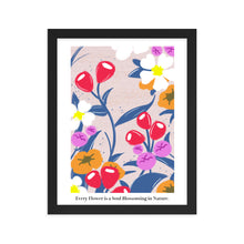 画像をギャラリービューアに読み込む, Every flower is a soul blossoming in nature | 木製框架啞光海報 Framed Matte Poster

