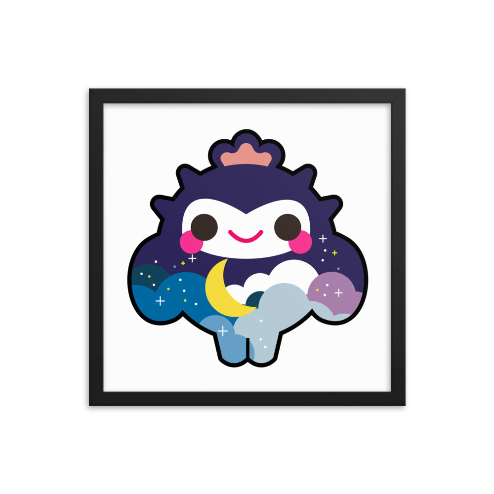 Dreamy Cloud Cactus Boy | 木製框架啞光海報 Framed Matte Poster