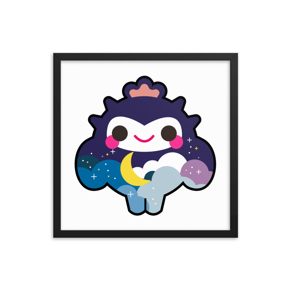 Dreamy Cloud Cactus Boy | 木製框架啞光海報 Framed Matte Poster