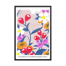 画像をギャラリービューアに読み込む, Every flower is a soul blossoming in nature | 木製框架啞光海報 Framed Matte Poster
