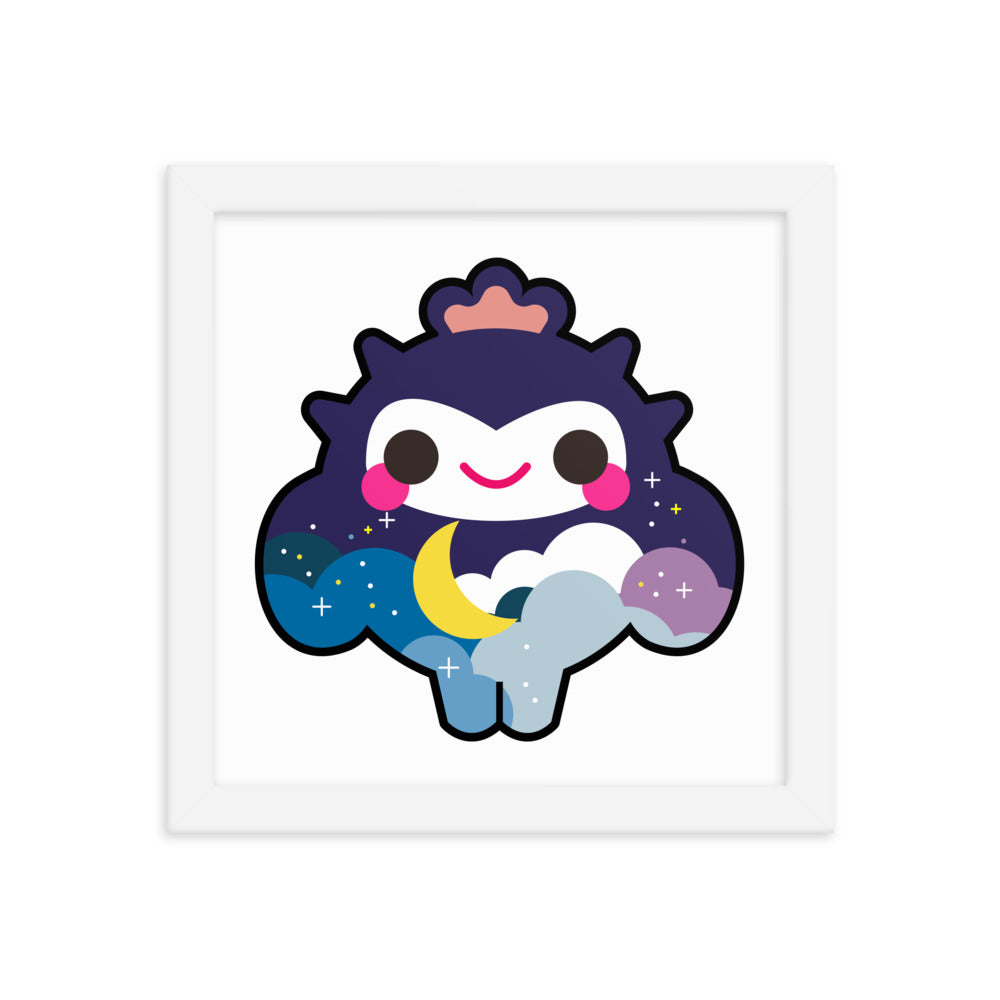 Dreamy Cloud Cactus Boy | 木製框架啞光海報 Framed Matte Poster
