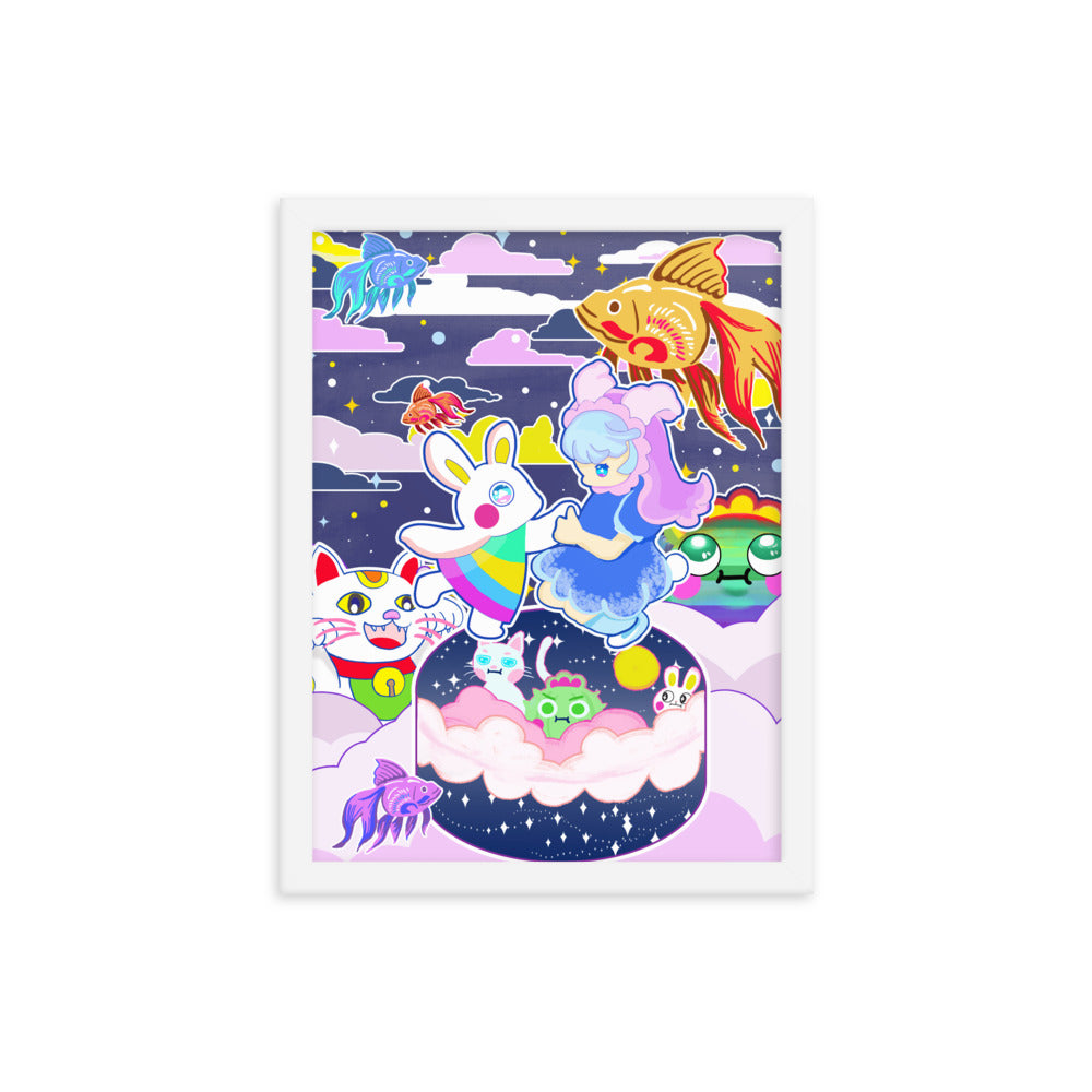 Framed poster