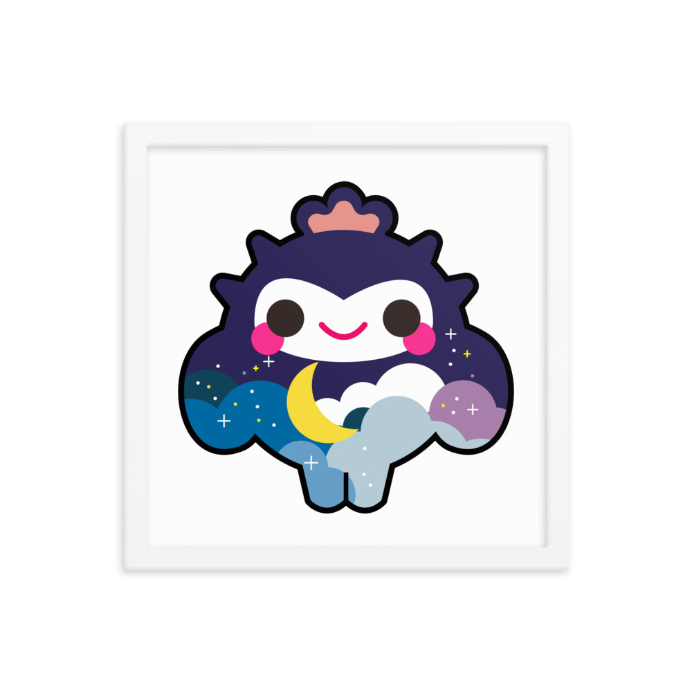Dreamy Cloud Cactus Boy | 木製框架啞光海報 Framed Matte Poster