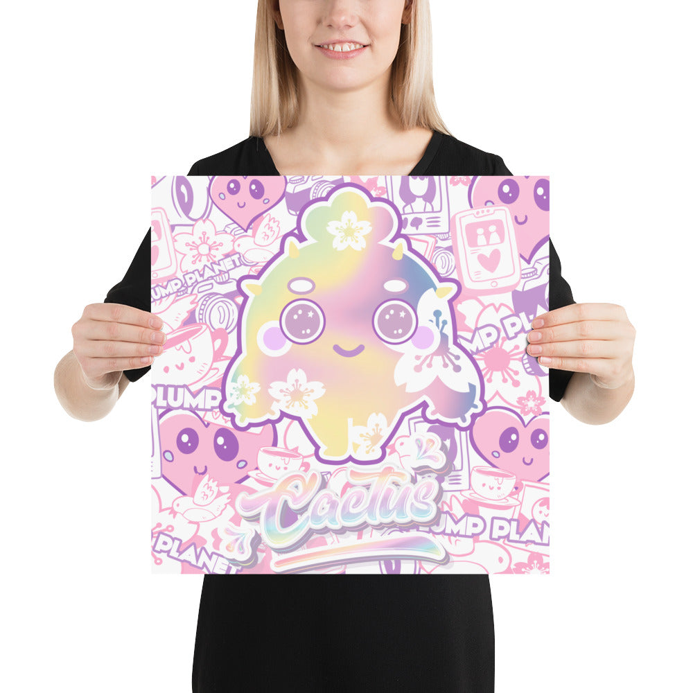 Pinky Sakura Sweet Cactus Lady  | PRINT