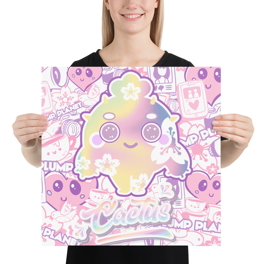 Pinky Sakura Sweet Cactus Lady  | PRINT