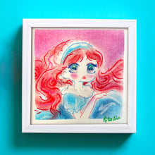 Load image into Gallery viewer, Original Pastel Art | 《Red Hair Lady》 | 15cm x 15cm
