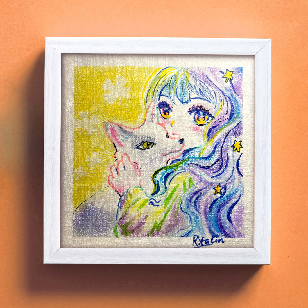 Original Pastel Art | 《My Dear Fox》 | 15cm x 15cm