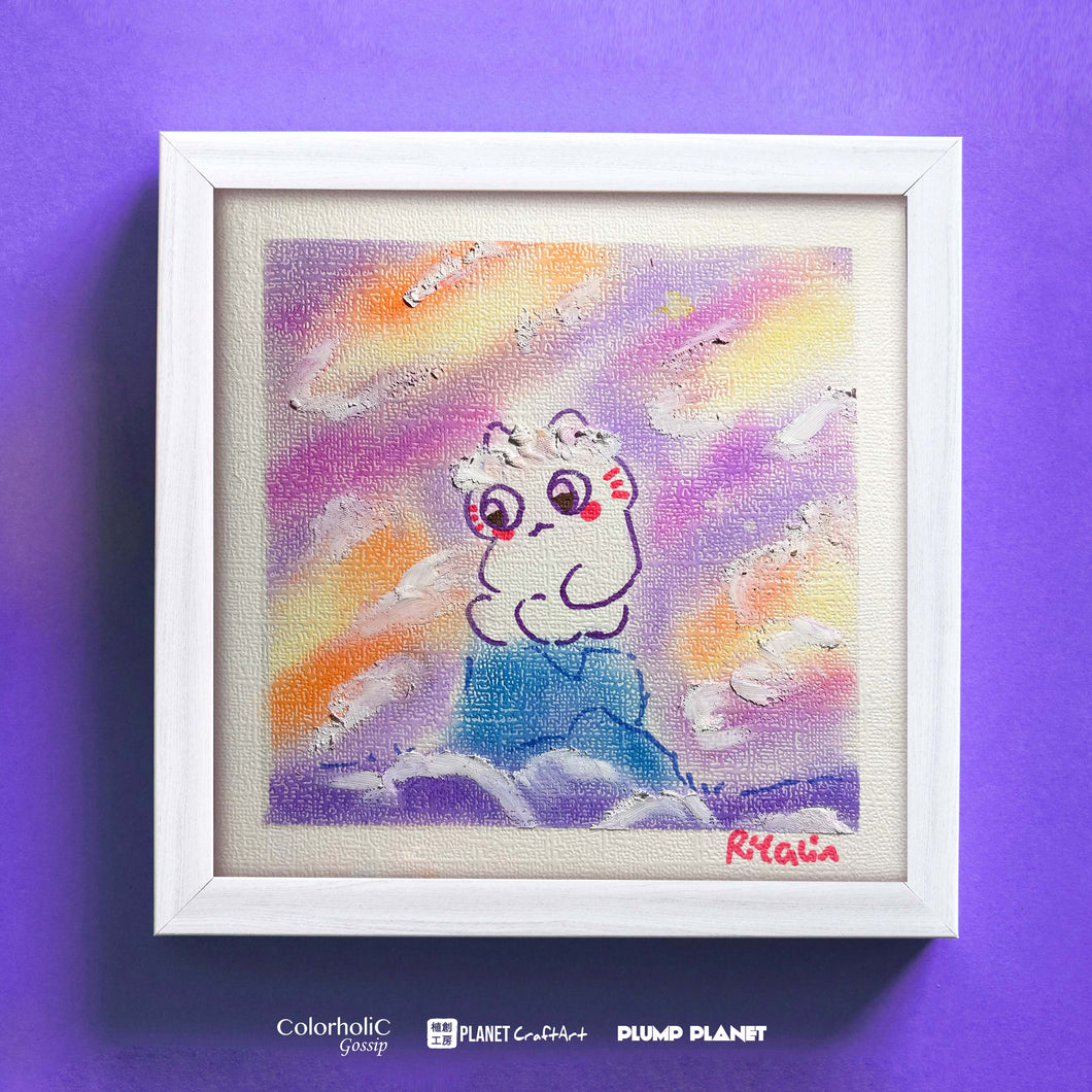 Original Pastel Art | 《Cat Day Dreaming》 | 15cm x 15cm