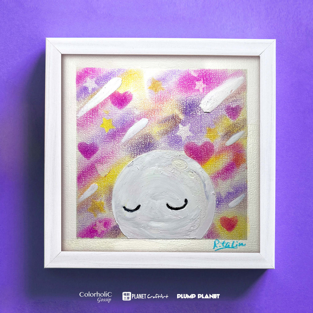 Original Pastel Art | 《Moon Kids》 | 15cm x 15cm