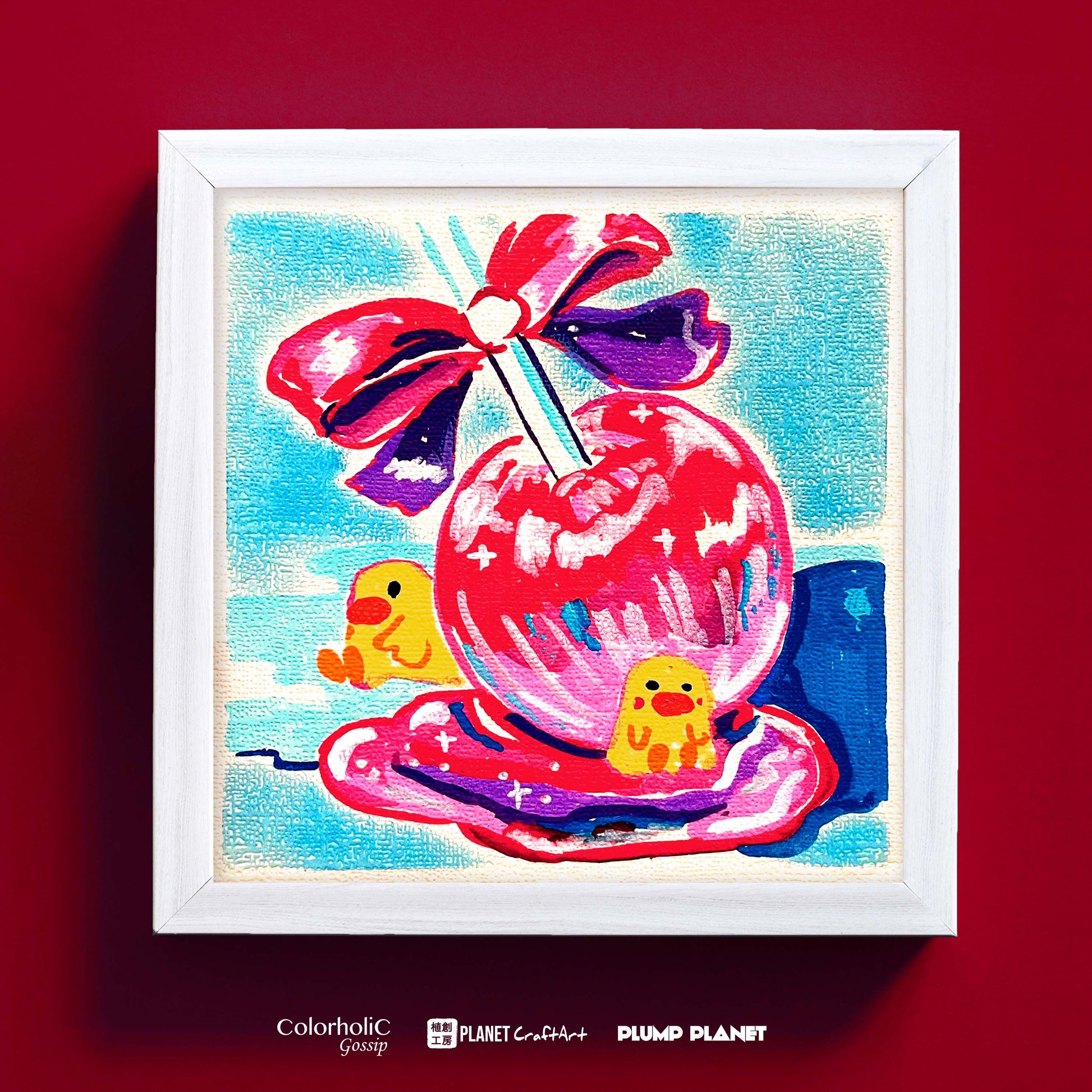 Original Drawing Art | 《Apple Candy》 | 15cm x 15cm