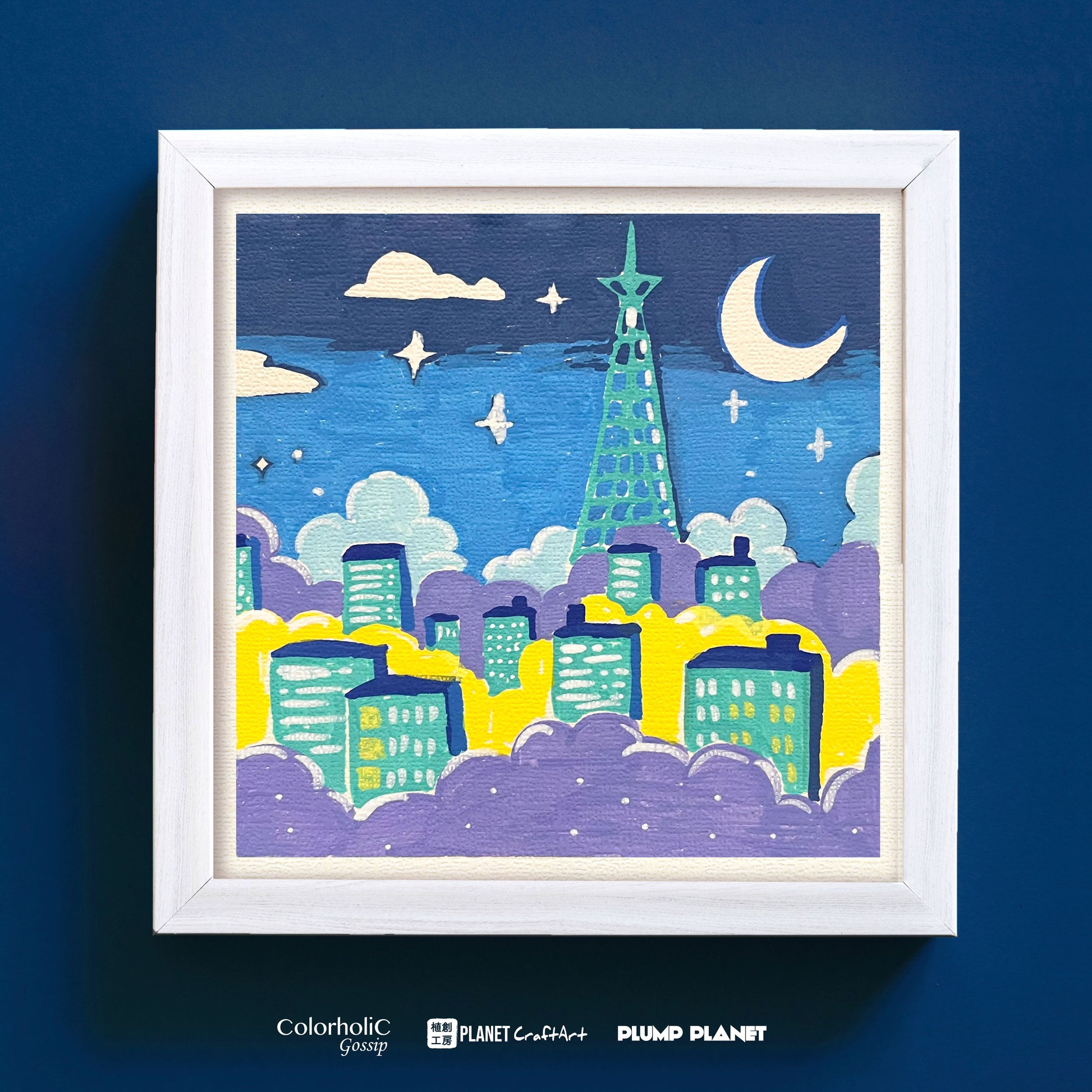 Original Drawing Art | 《Cloudy City》 | 15cm x 15cm