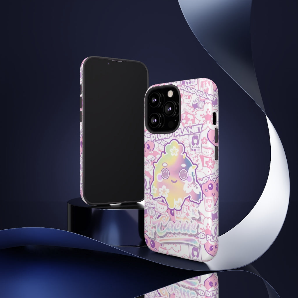 【iPhone/Samsung】Sakura Pink Cactus｜防摔雙層特強硬殼 Tough Case