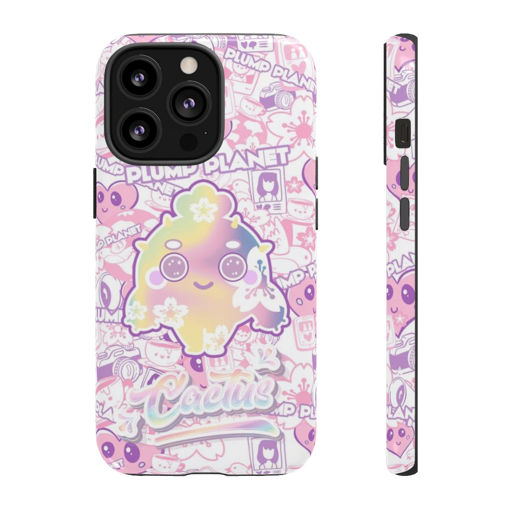 【iPhone/Samsung】Sakura Pink Cactus｜防摔雙層特強硬殼 Tough Case