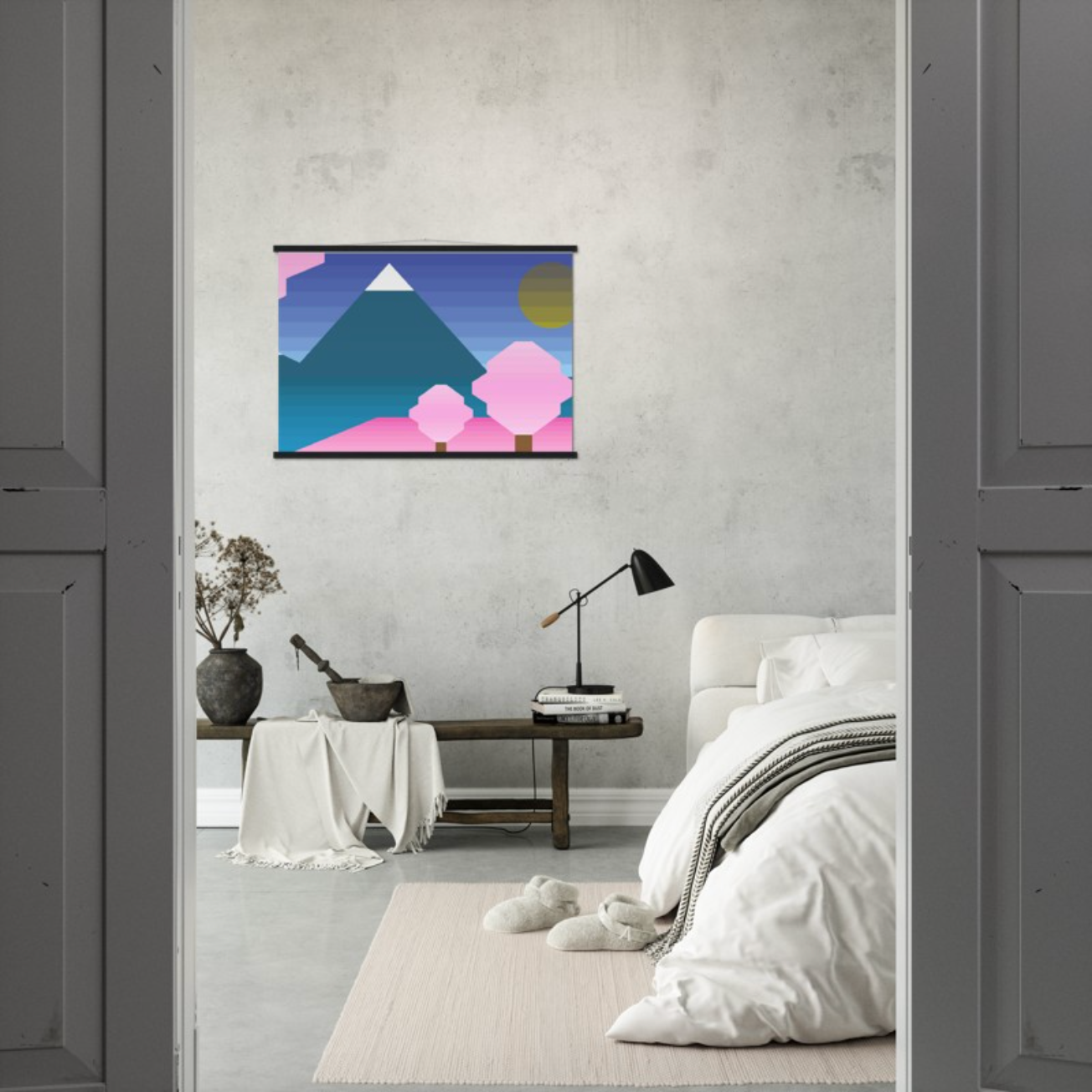富士山啞光木架海報 Fujisan Mountain Matte Paper Poster & Hanger