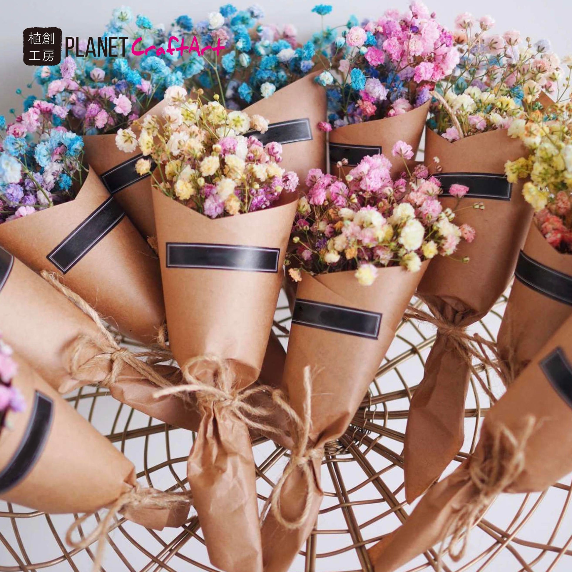 PlanetCraft 玻璃罩乾花/保鮮花工作坊 (上門/外展活動定制/體驗工作坊)