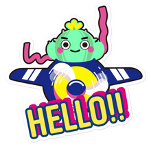 將圖片載入圖庫檢視器 Kiss Cut Stickers | Flying Cactus to the Moon Hello!!

