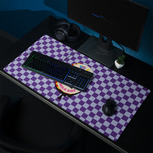 將圖片載入圖庫檢視器 遊戲鼠標墊 Gaming mouse pad | Trendy Rainbow Rabbit in Purple Square
