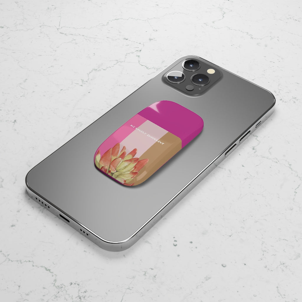 Pink Cactus | 手機支架 Phone Click-On Grip