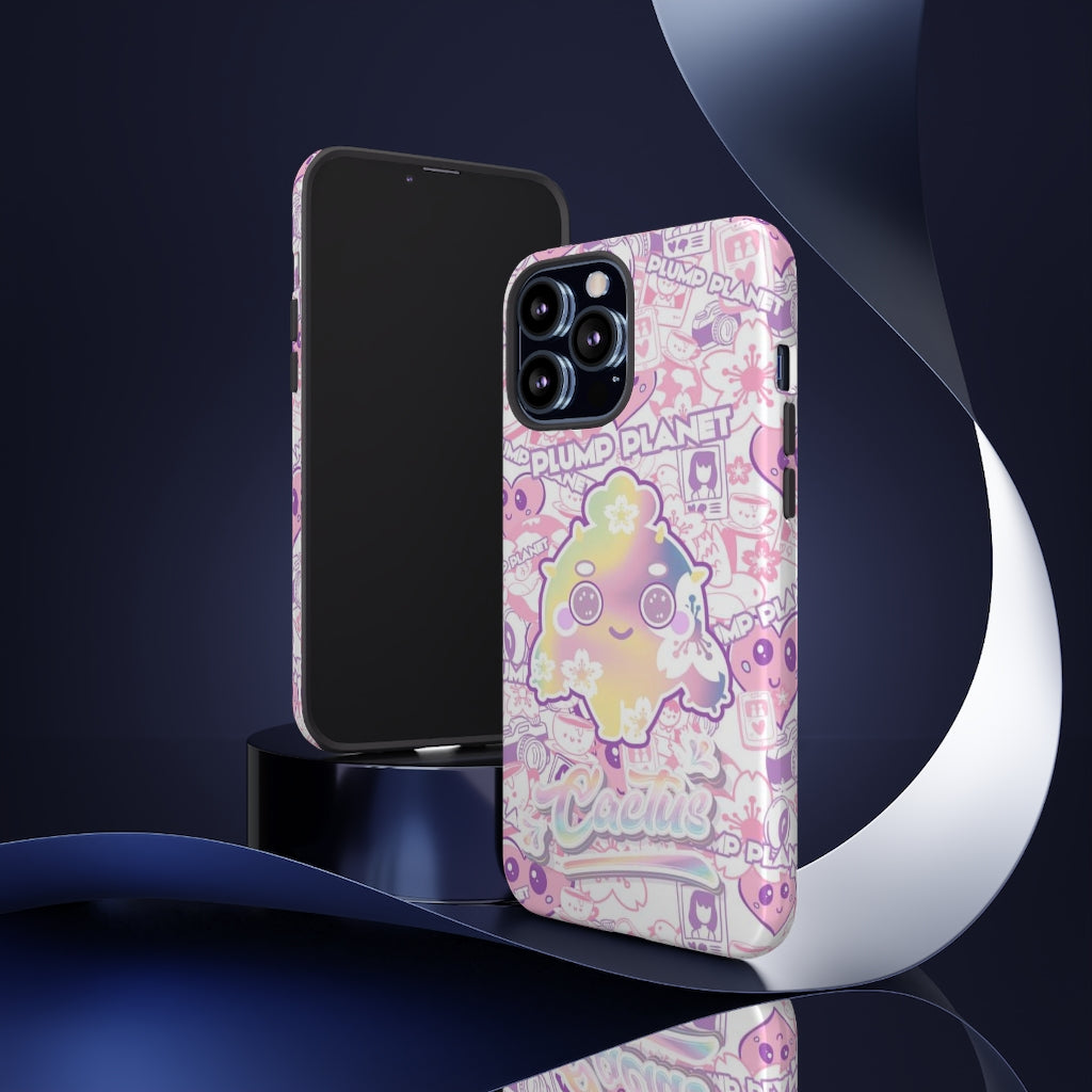 【iPhone/Samsung】Sakura Pink Cactus｜防摔雙層特強硬殼 Tough Case