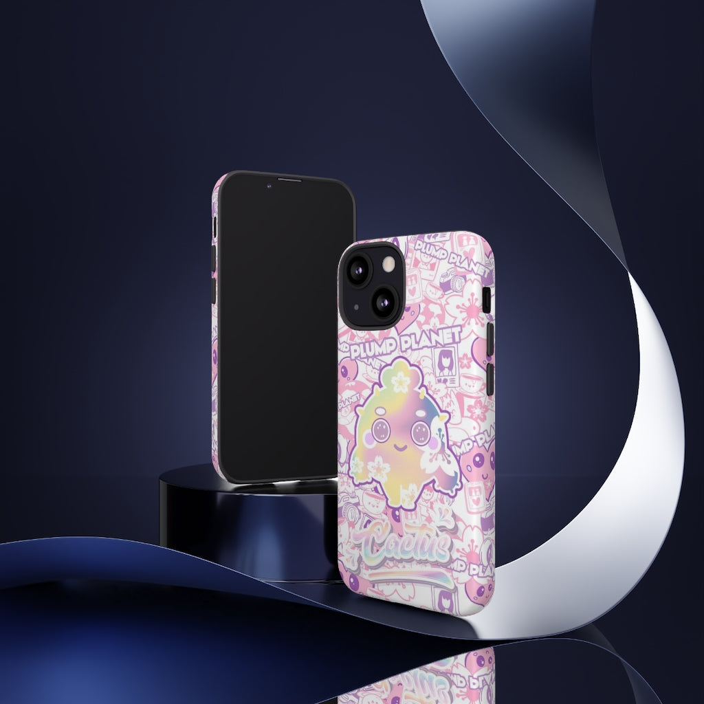 【iPhone/Samsung】Sakura Pink Cactus｜防摔雙層特強硬殼 Tough Case