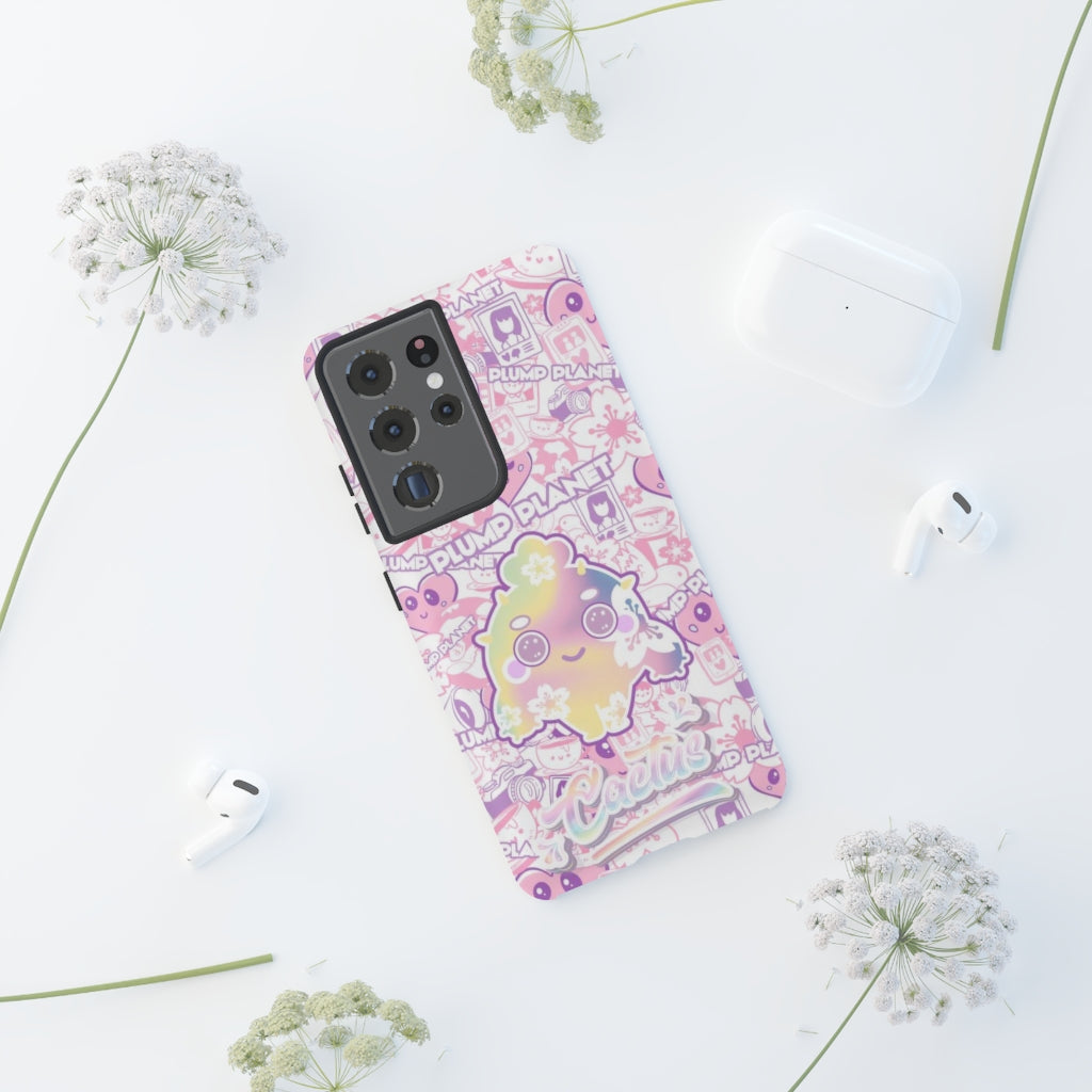 【iPhone/Samsung】Sakura Pink Cactus｜防摔雙層特強硬殼 Tough Case