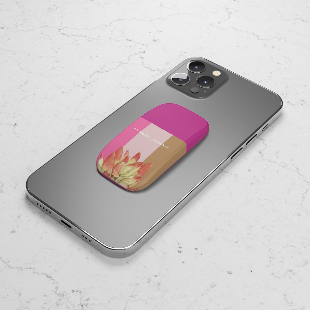 Pink Cactus | 手機支架 Phone Click-On Grip