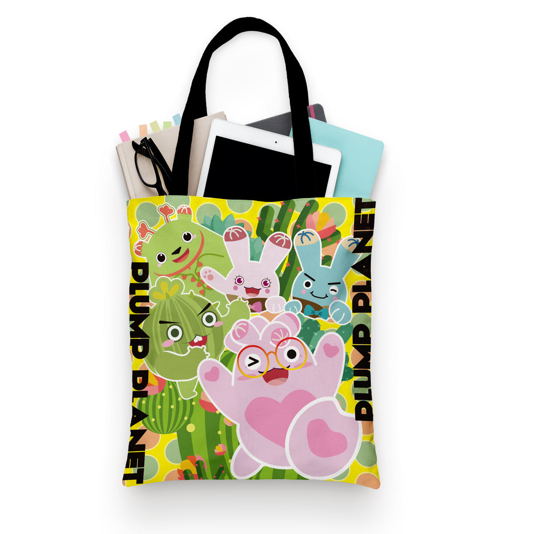 【Plump Planet Friends】Canvas bag | Play with US! Double-sided canvas bag