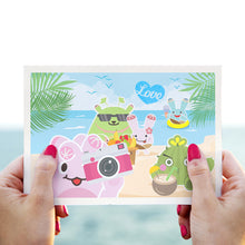 Load image into Gallery viewer, 【Plump Planet Friends Succulent Little Planet Postcard】Summer Time 
