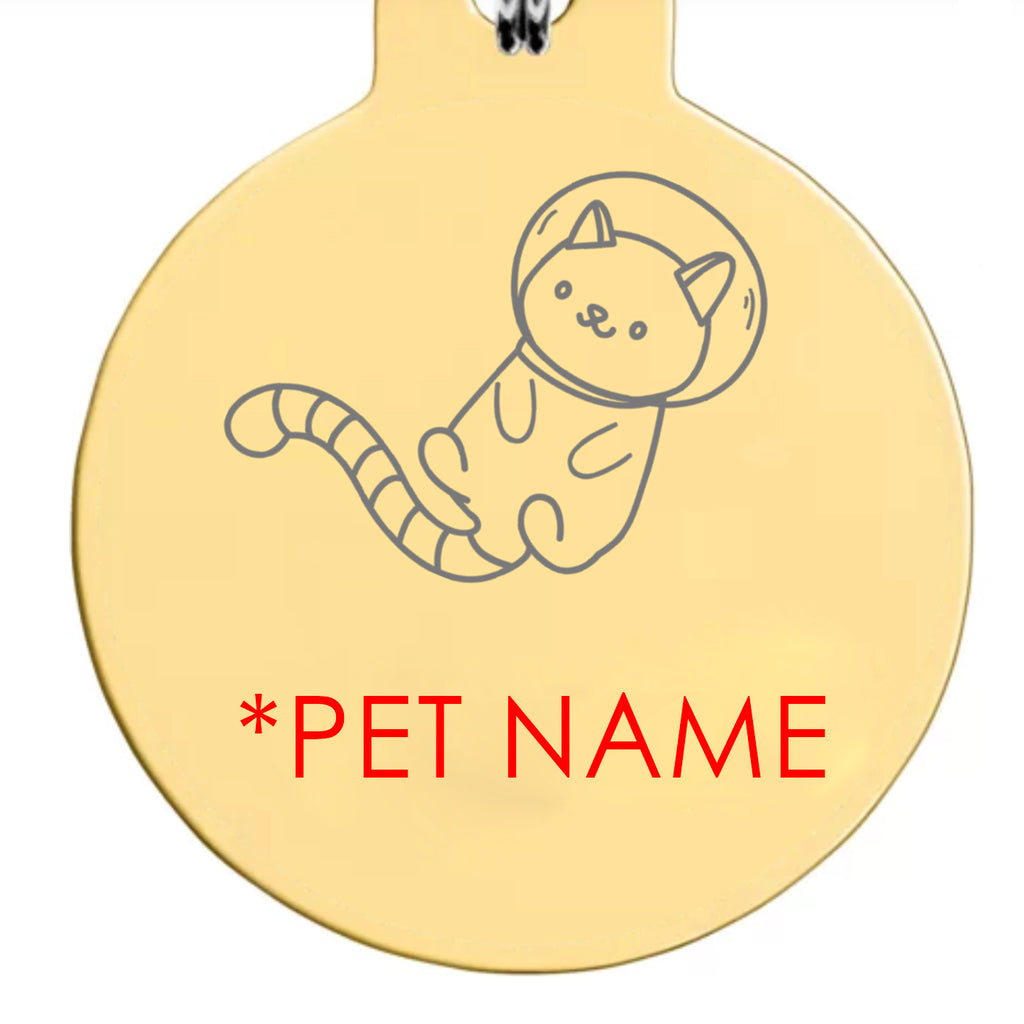 【CatA】客製化雕刻貓貓項圍名牌 Customized Engraved Pet ID tag