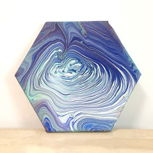 將圖片載入圖庫檢視器 流體畫 Pour Painting | Purple Galaxy | 20cm x 20cm
