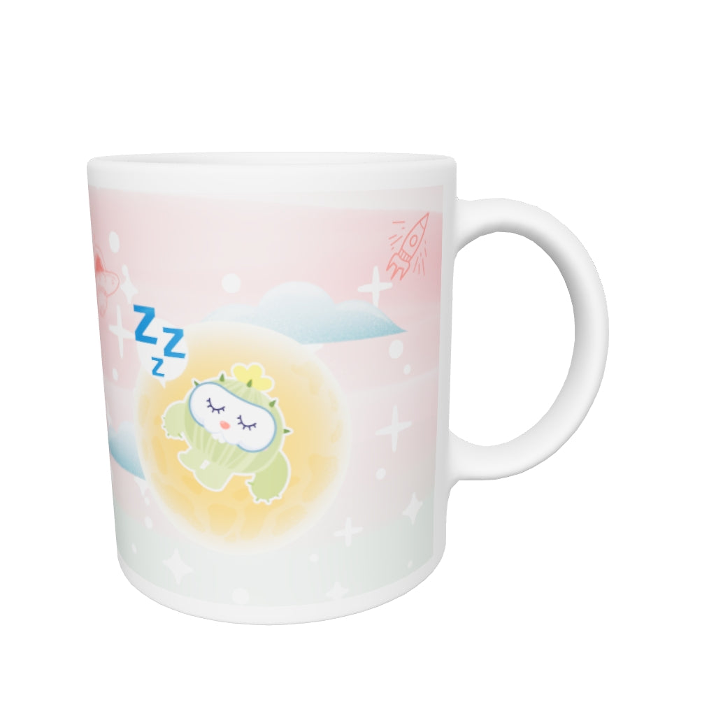 White glossy mug