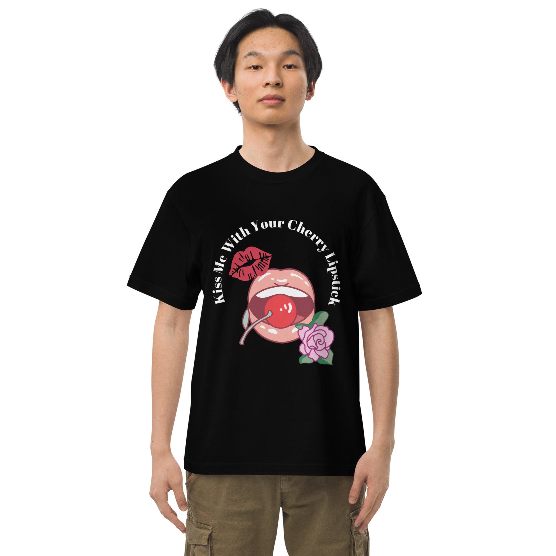 Kiss me with your cherry lipstick|純棉 Regular Fit T-shirt