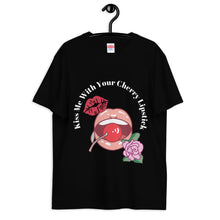 Load image into Gallery viewer, Kiss me with your cherry lipstick｜Cotton Regular Fit T-shirt
