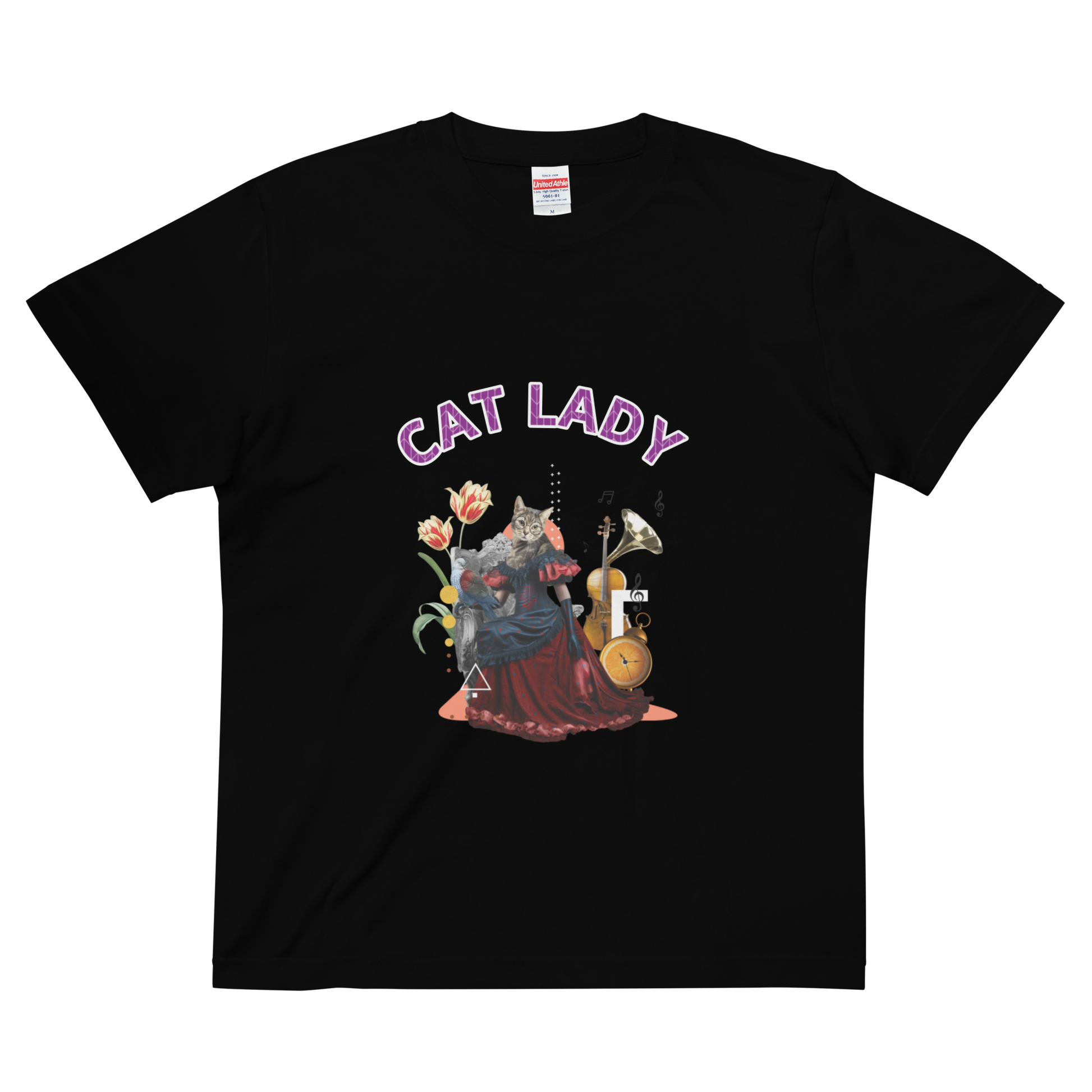 CAT LADY ｜Cotton Regular Fit T-shirt