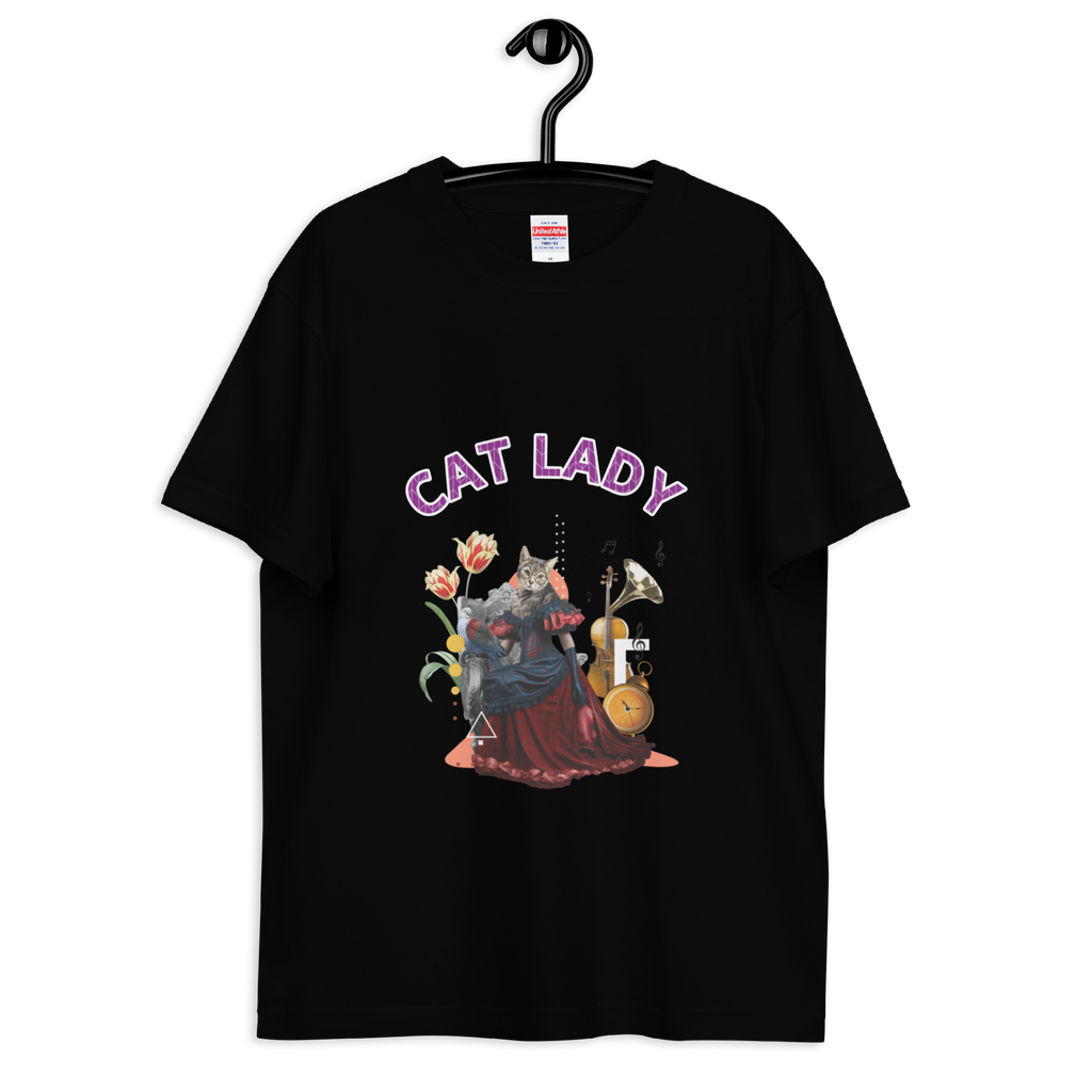 CAT LADY ｜Cotton Regular Fit T-shirt