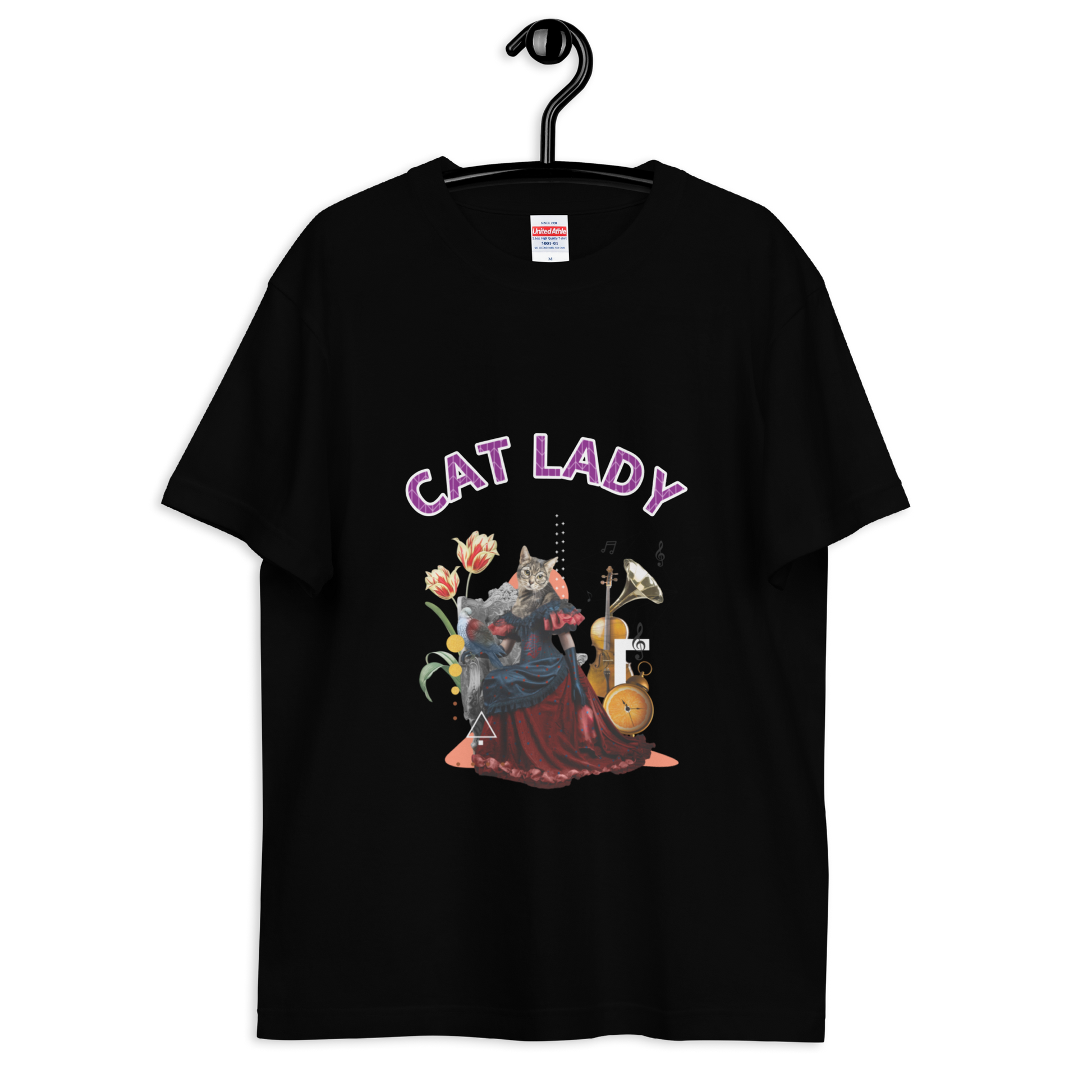 CAT LADY ｜Cotton Regular Fit T-shirt
